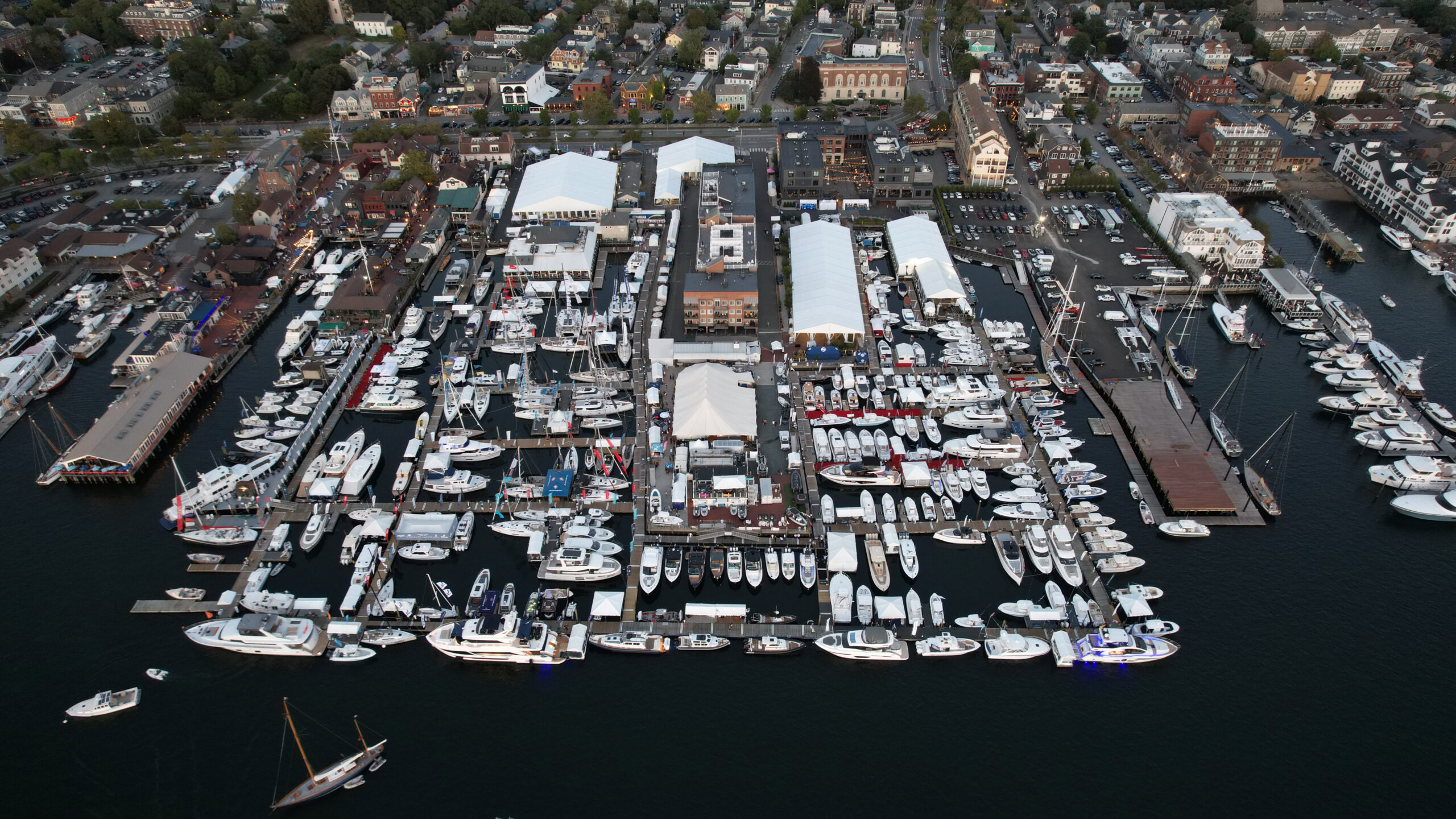 arial view of newport ri